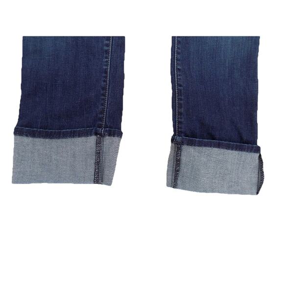 Hudson jeans cropped cuffed straight leg dark wash size 28 - Picture 4 of 9